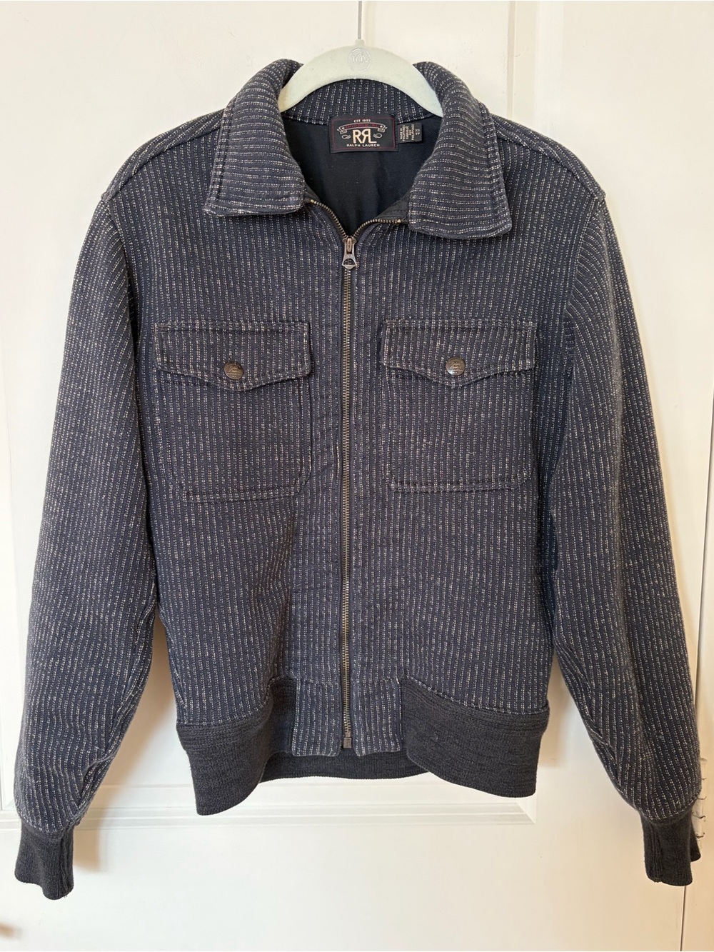 Ralph Lauren RRL Jacquard Fleece Sweater Jacket - Browns Beach XS - Picture 5 of 16